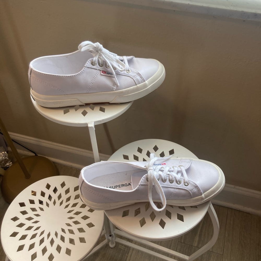 Superga Low-Top Leather Sneakers 39 - Picture 5 of 11